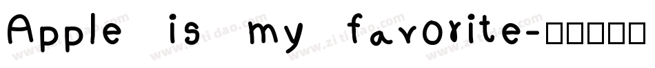 Apple is my favorite字体转换